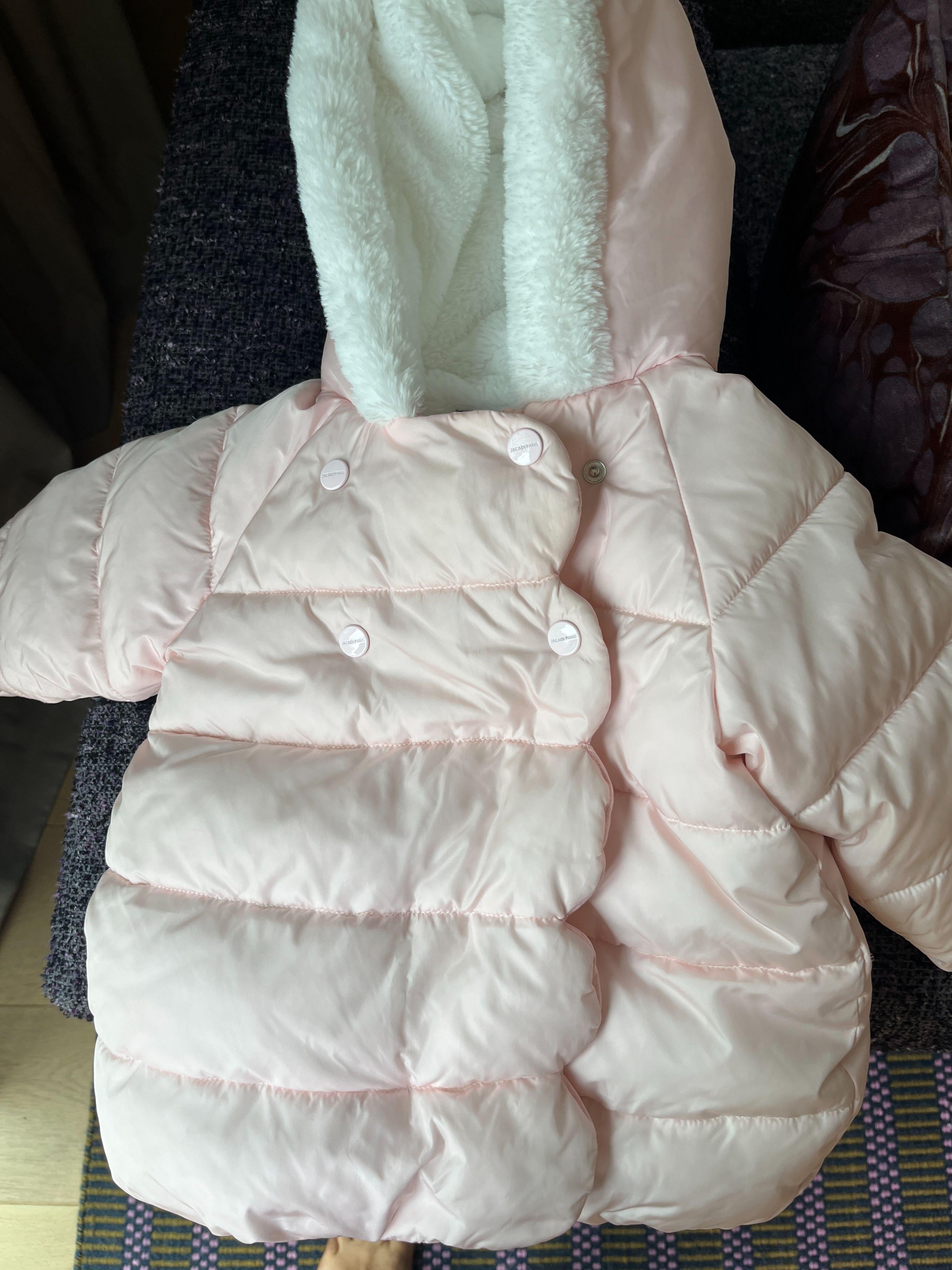 Jacadi Pale Pink Hooded Jacket