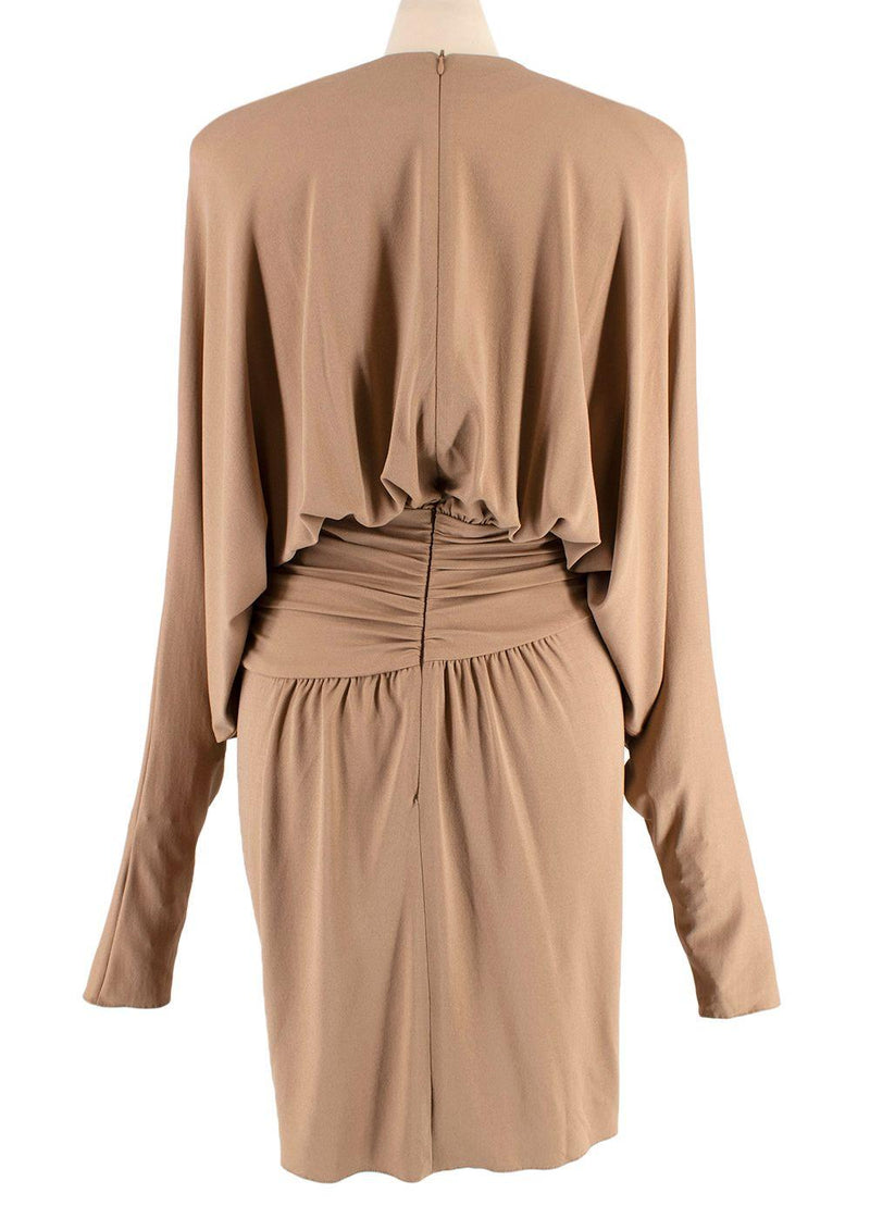 Alexandre Vauthier Batwing Sleeve Draped Mini Dress