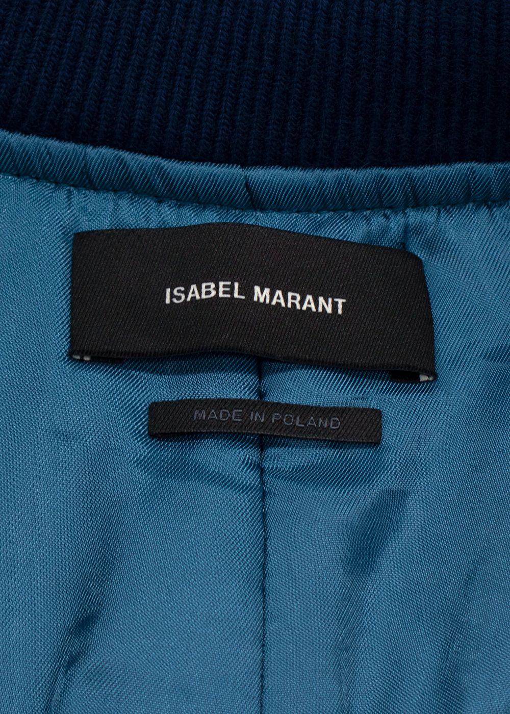Isabel Marant Blue Kayama Bomber Jacket