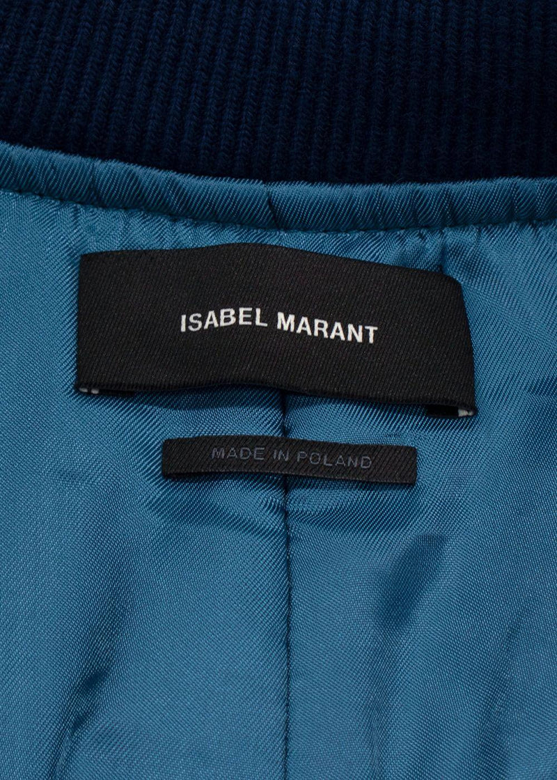Isabel Marant Blue Kayama Bomber Jacket