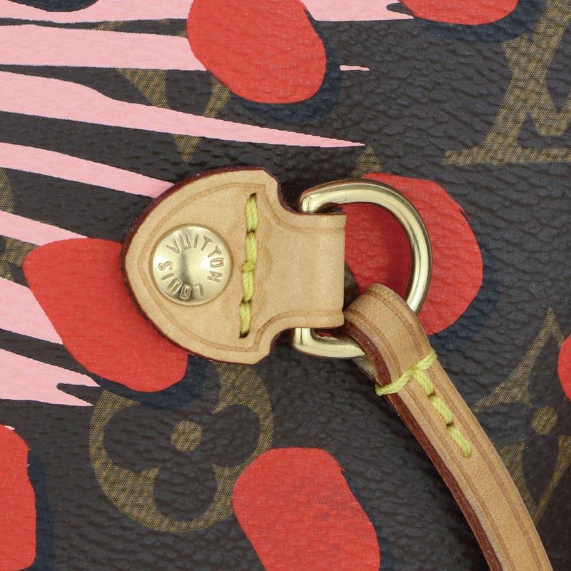 Monogram Jungle Dots Rose Ballerine Neverfull MM Bag