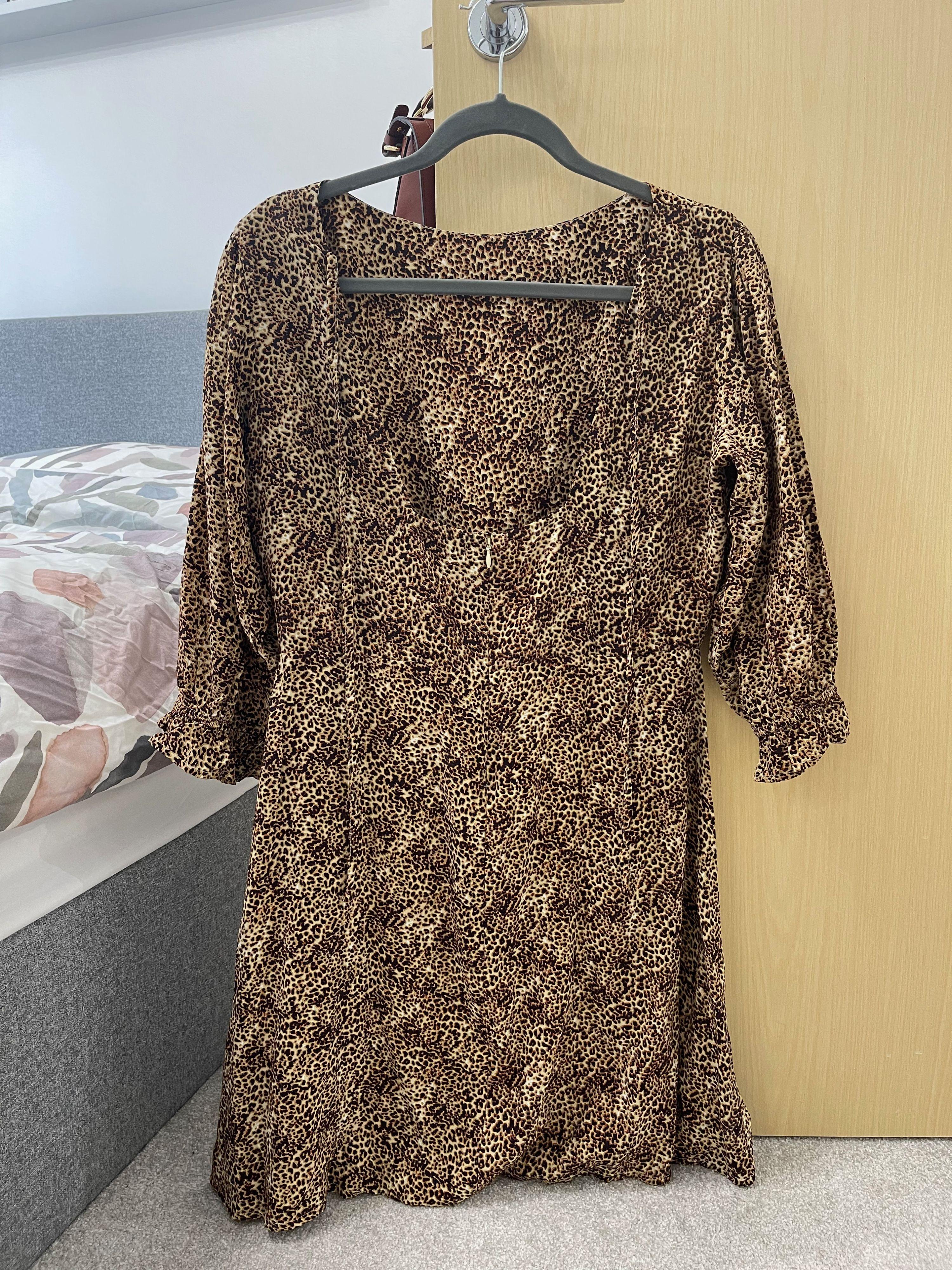 Leopard print cotton Fontaine dress