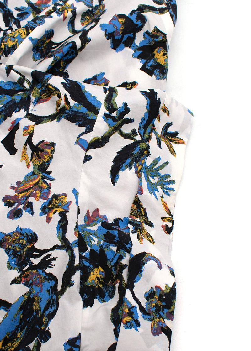 Diane Von Furstenberg White Patterned  Shirt Dress