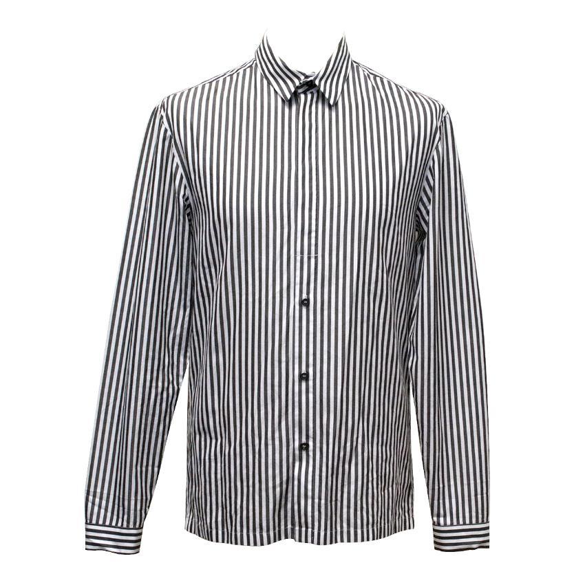 Grey and White pinstripe shirt