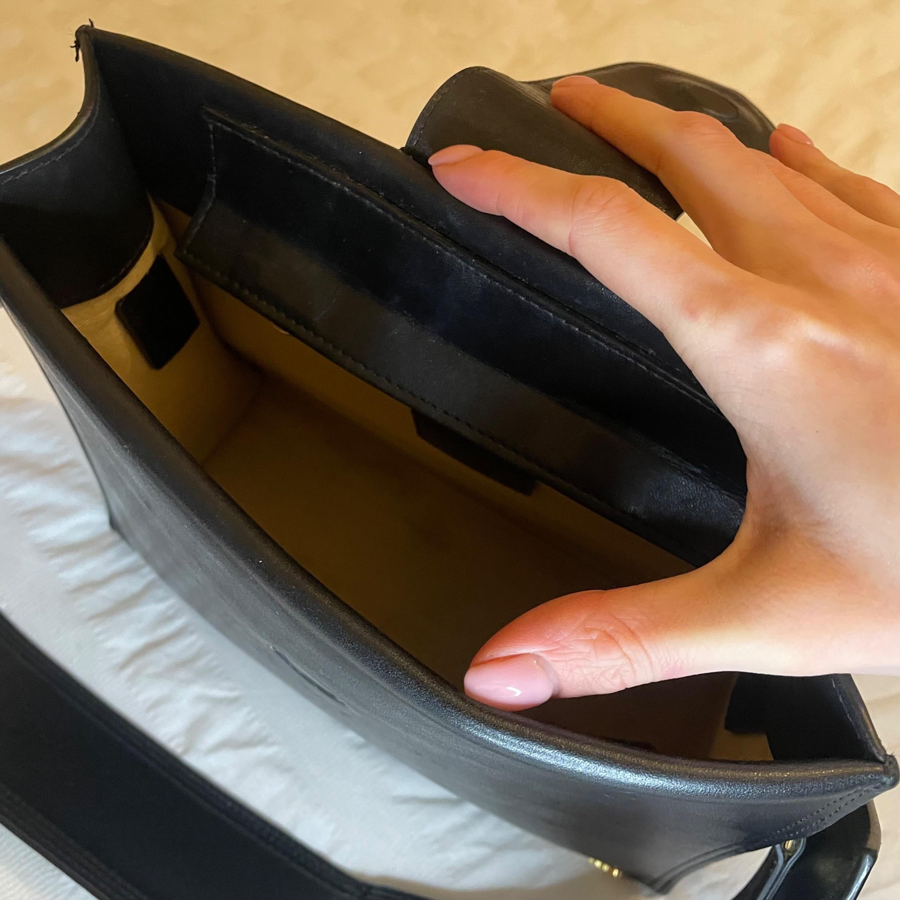 Jacquemus Le Bambino 24 lBlack Leather Shoulder Bag