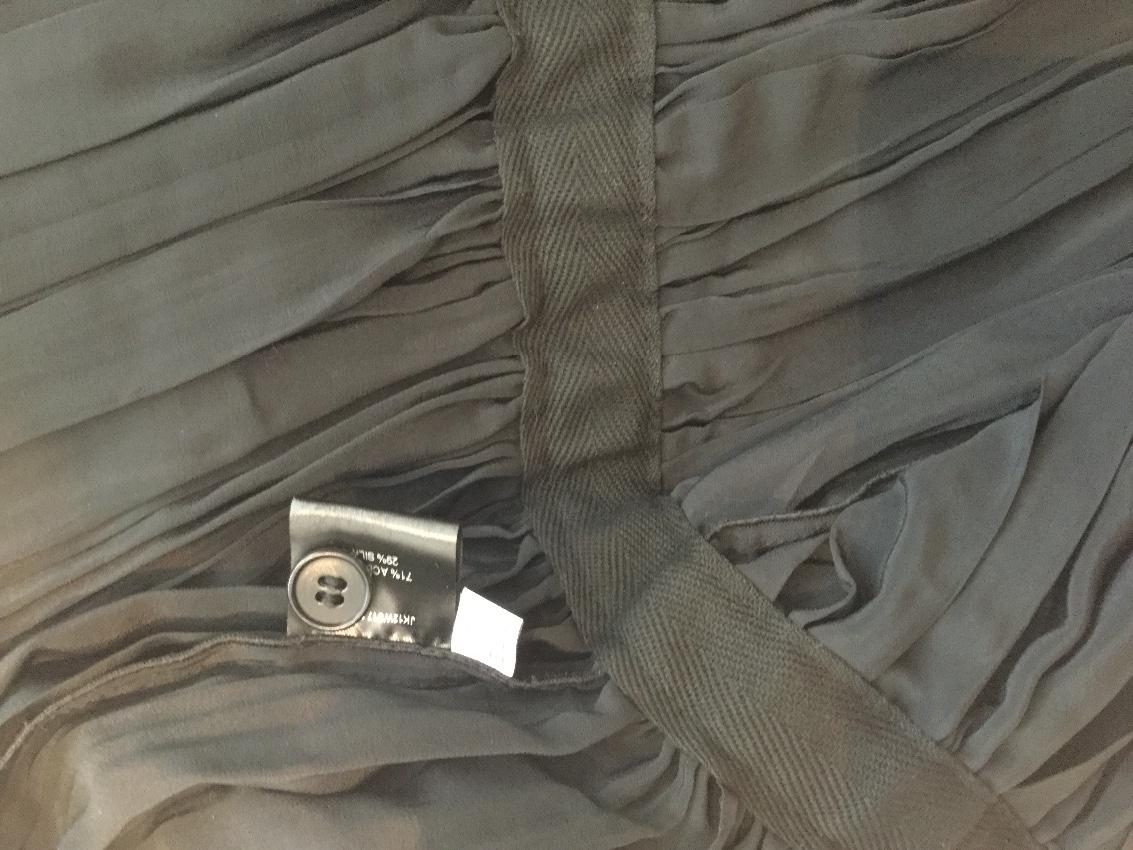 J. W Anderson Frayed Ruched Crepe De Chine Jacket
