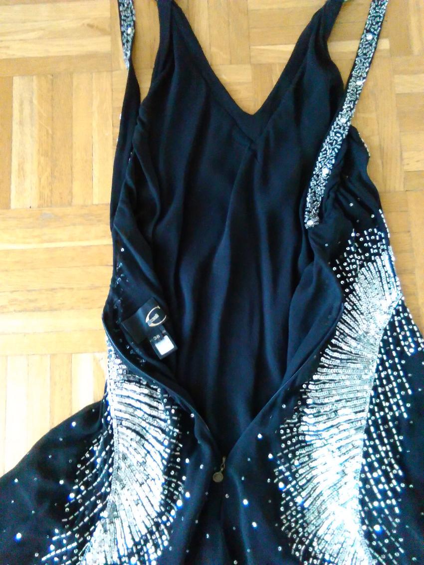Roberto Cavalli  black Silk dress