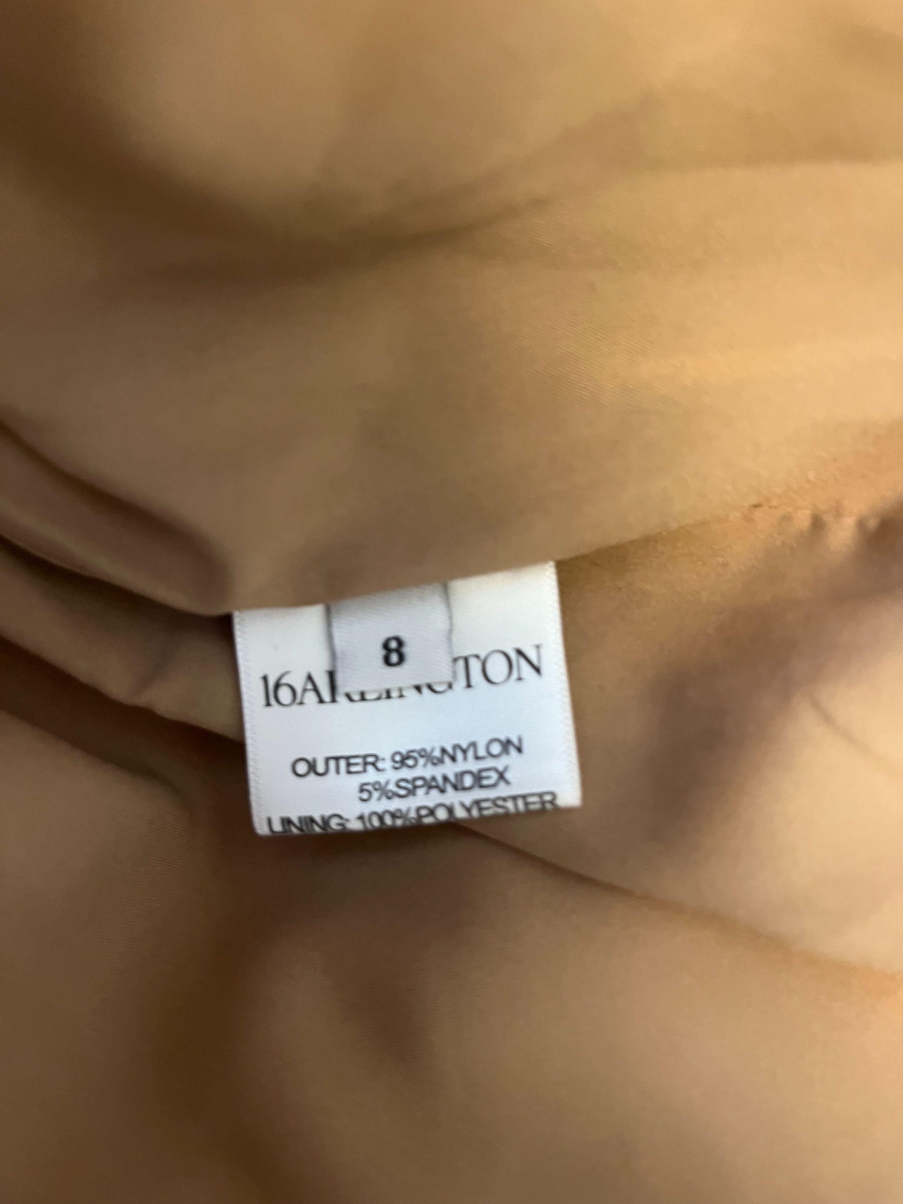 16Arlington Beige Sequin Michelle Mini Dress