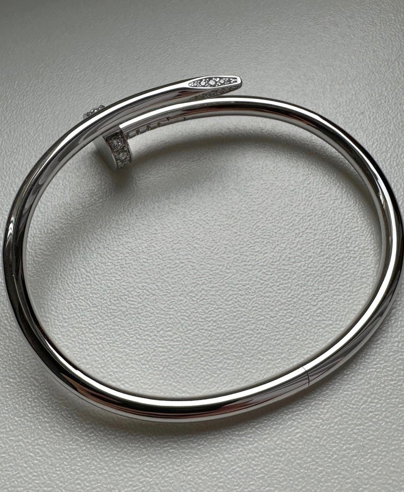 White Gold Diamond Set Juste Un Clou Bracelet