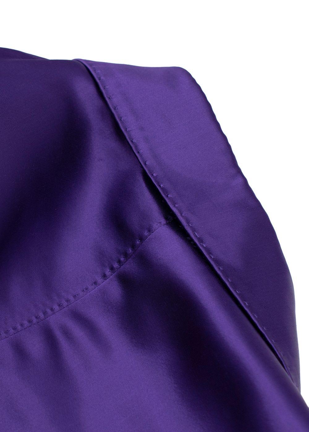 Tom Ford Purple Single-Breasted Satin Blazer