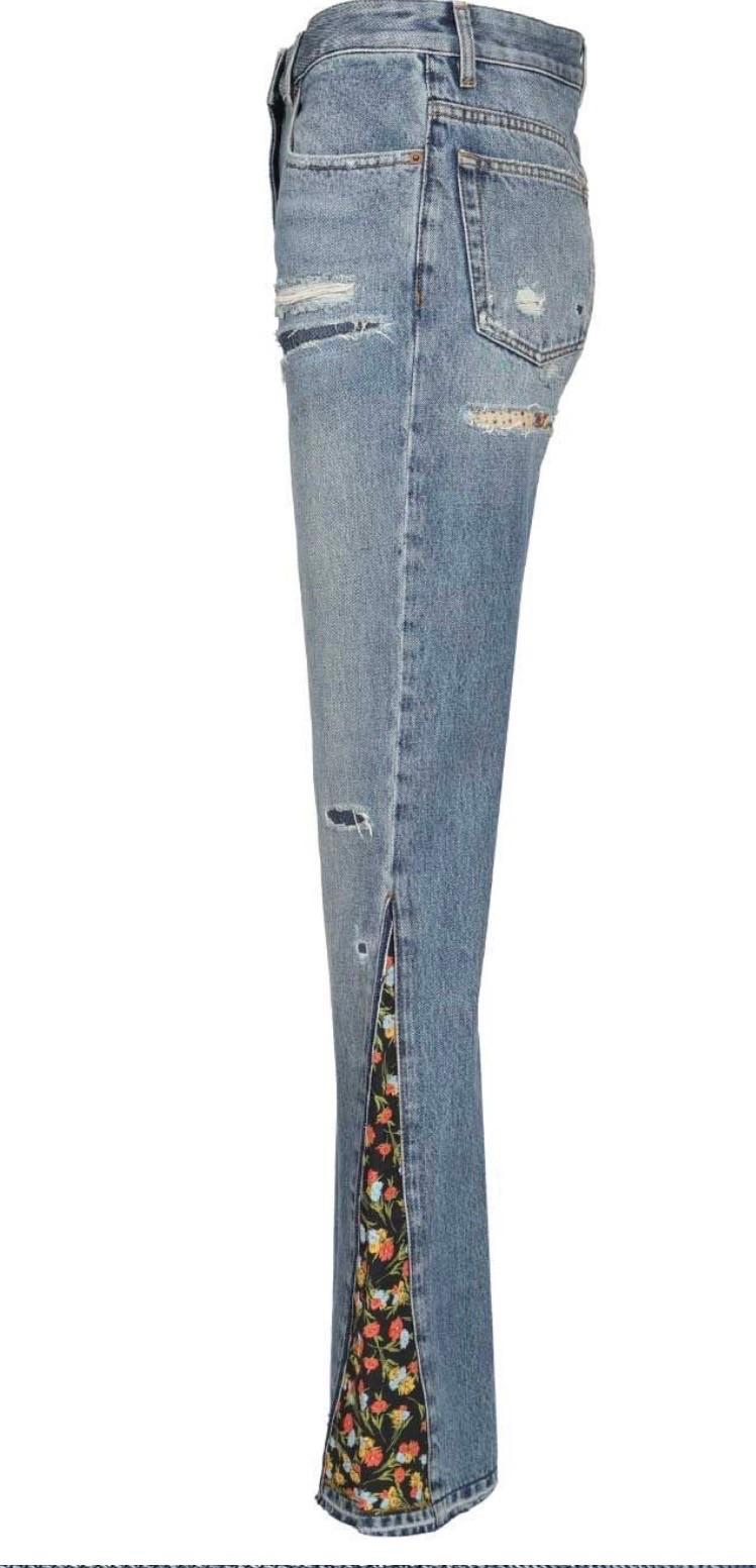 Valentino Embroidered Flared Jeans