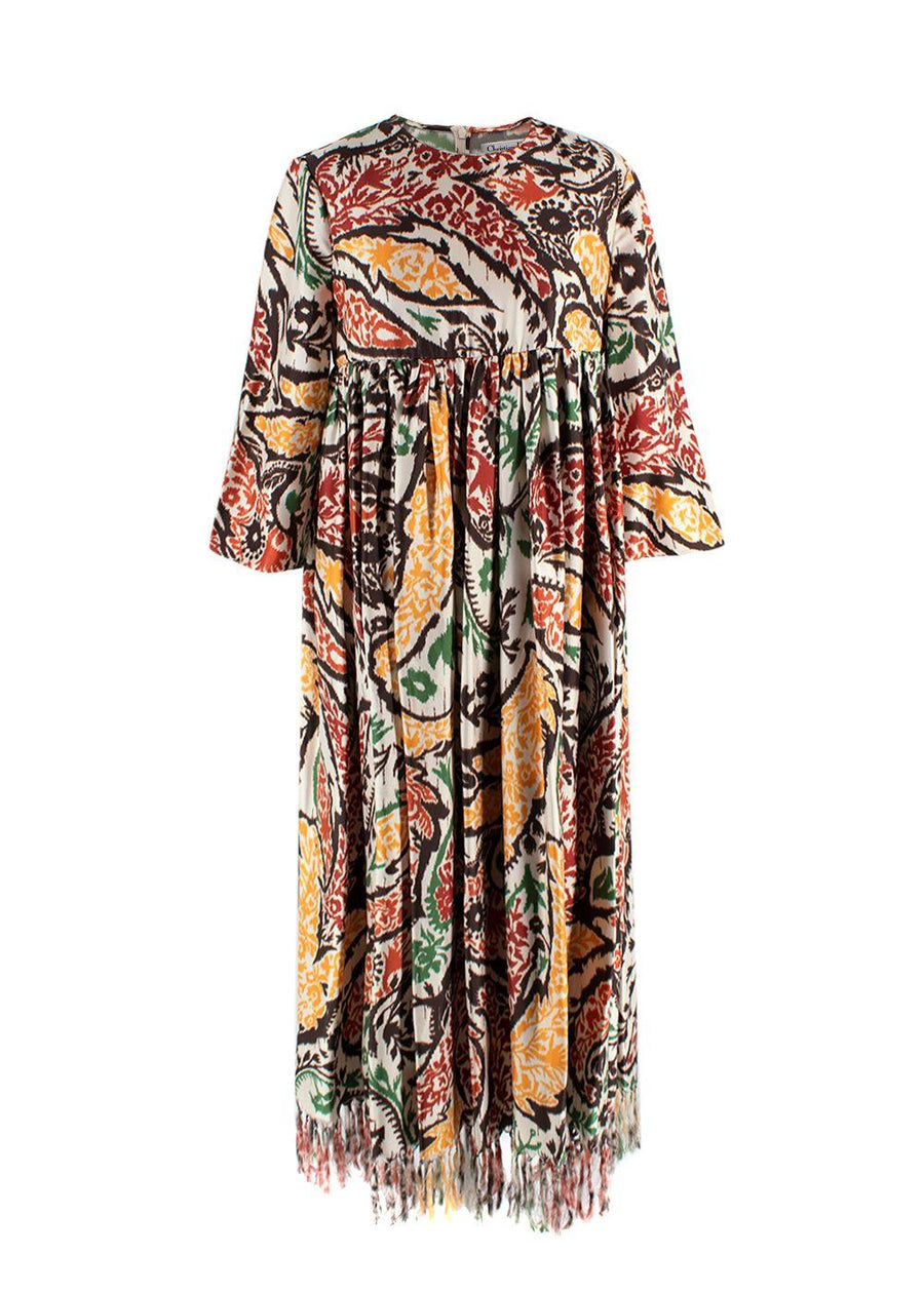 Dior Silk Patterned Maxi Dress