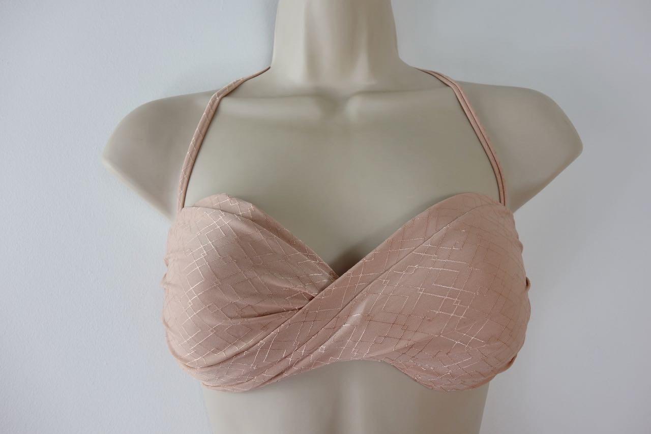 Pale Pink Twist Front Bikini