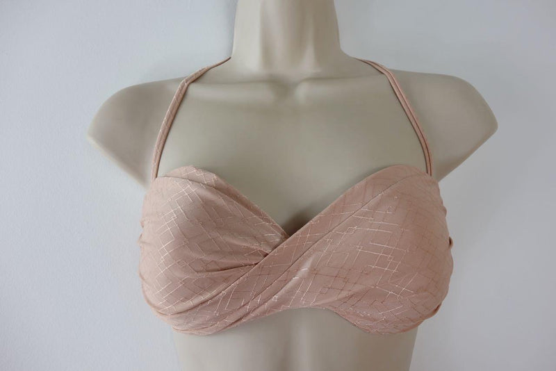 Pale Pink Twist Front Bikini