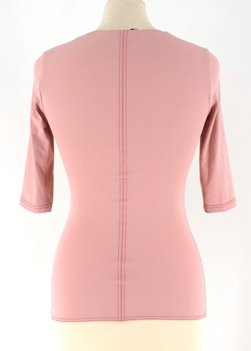 Ernest Leoty Black & Pink Corset Inspired Set of 2 Tops