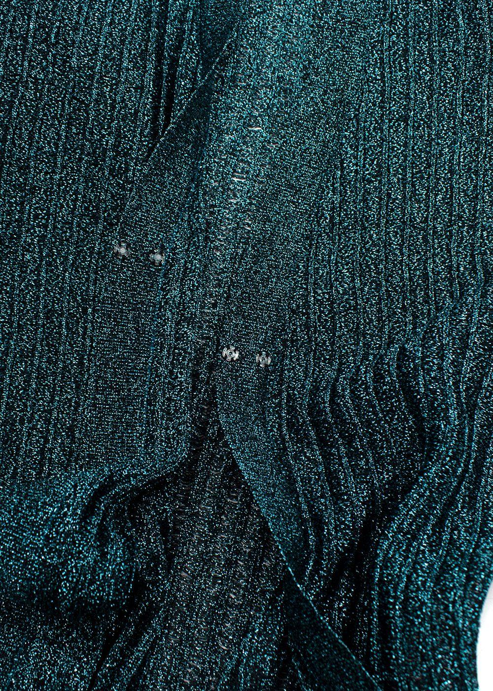 Missoni Blue Metallic Maxi Cardigan