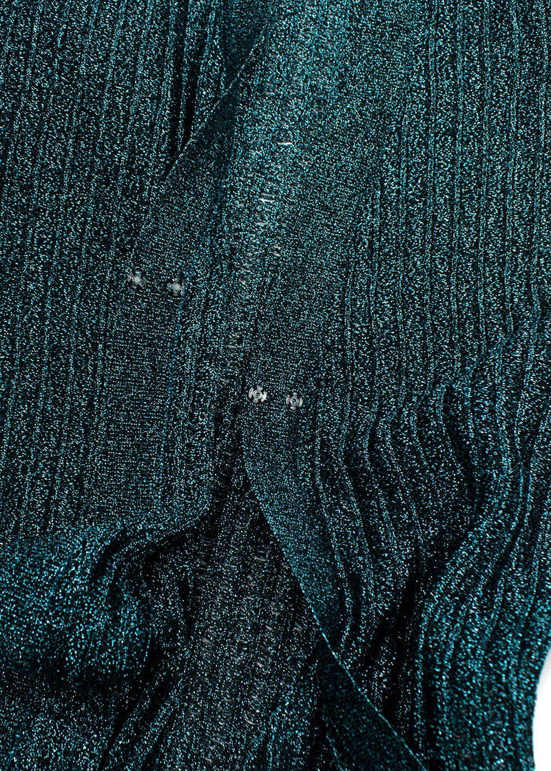 Missoni Blue Metallic Maxi Cardigan