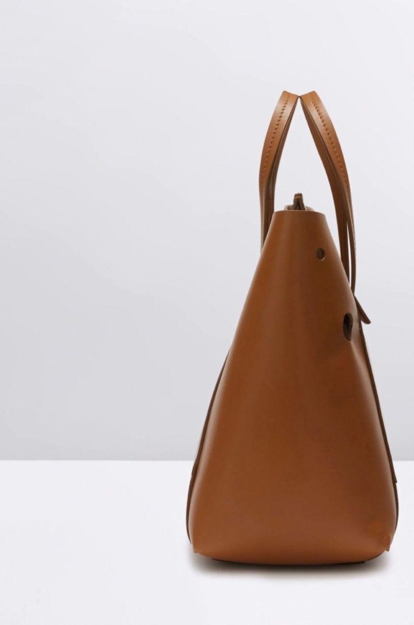 Brown Leather Burrow 32 Tote Bag