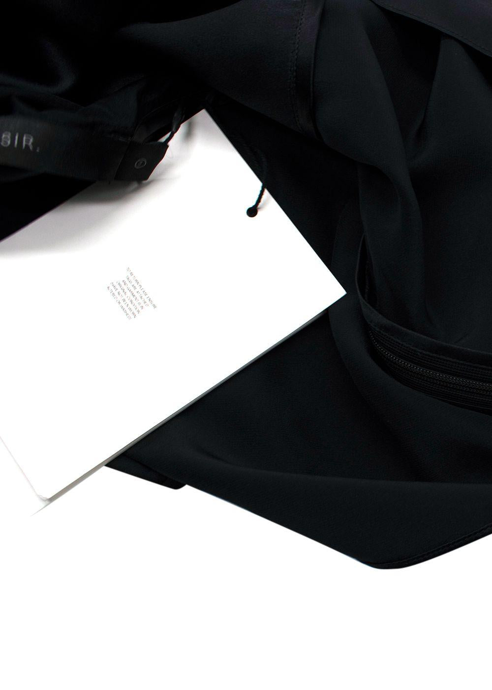 SIR Black Dunya Silk Cami Top