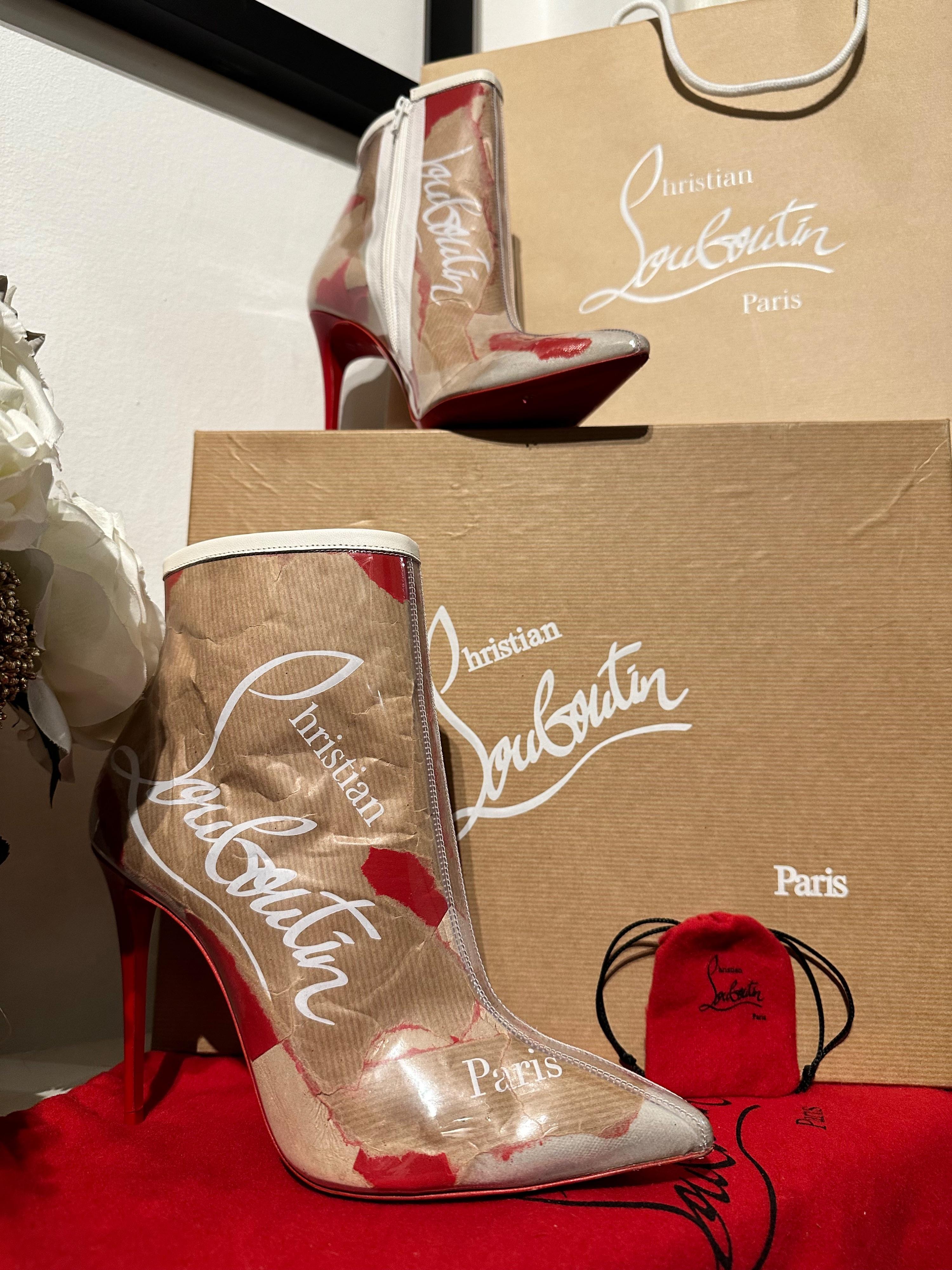 Christian Louboutin Limited Edition PVC Heeled Boots