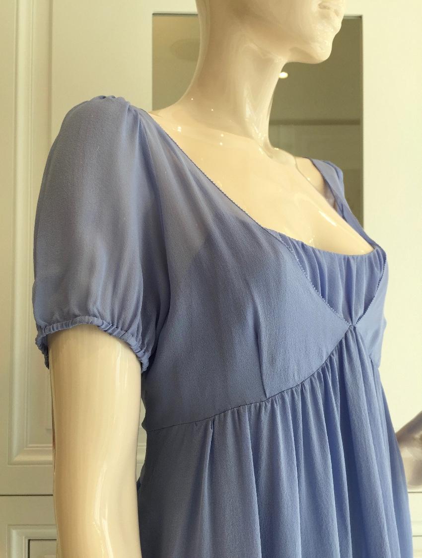 Blugirl Folies Lavender Blue Silk Dress