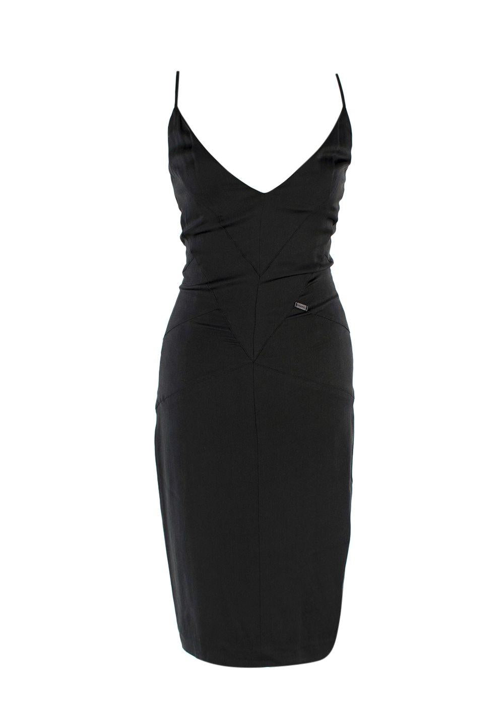 Chanel Black Silk Cocktail Dress