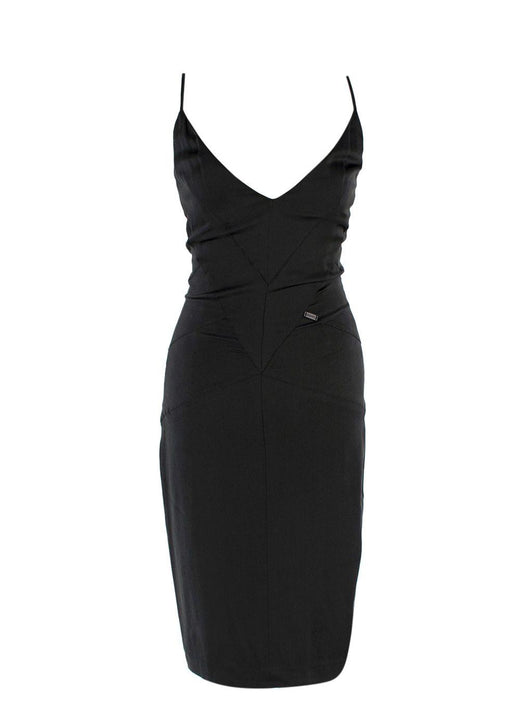 Chanel Black Silk Cocktail Dress