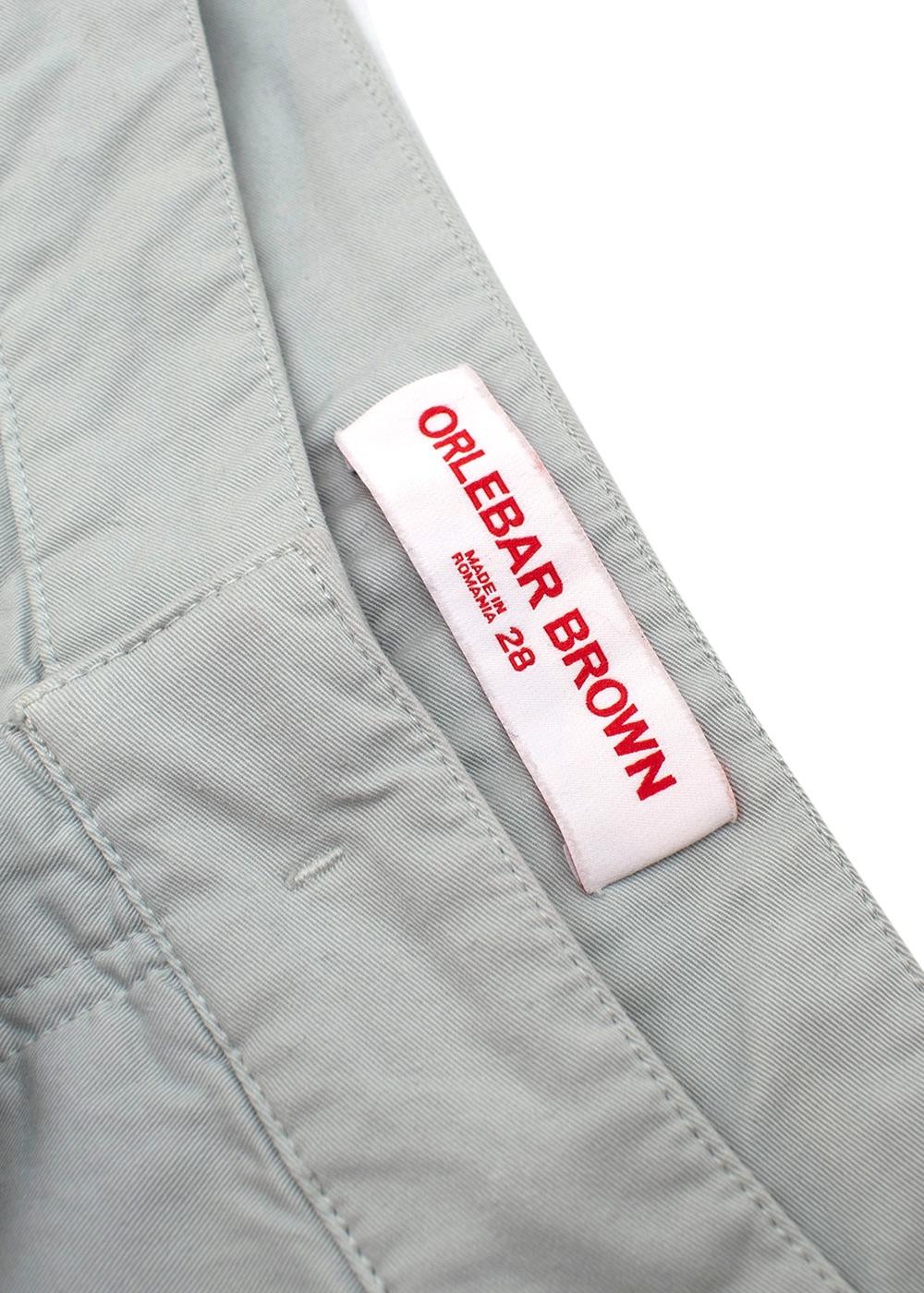 Orlebar Brown Green Cotton Blend Shorts