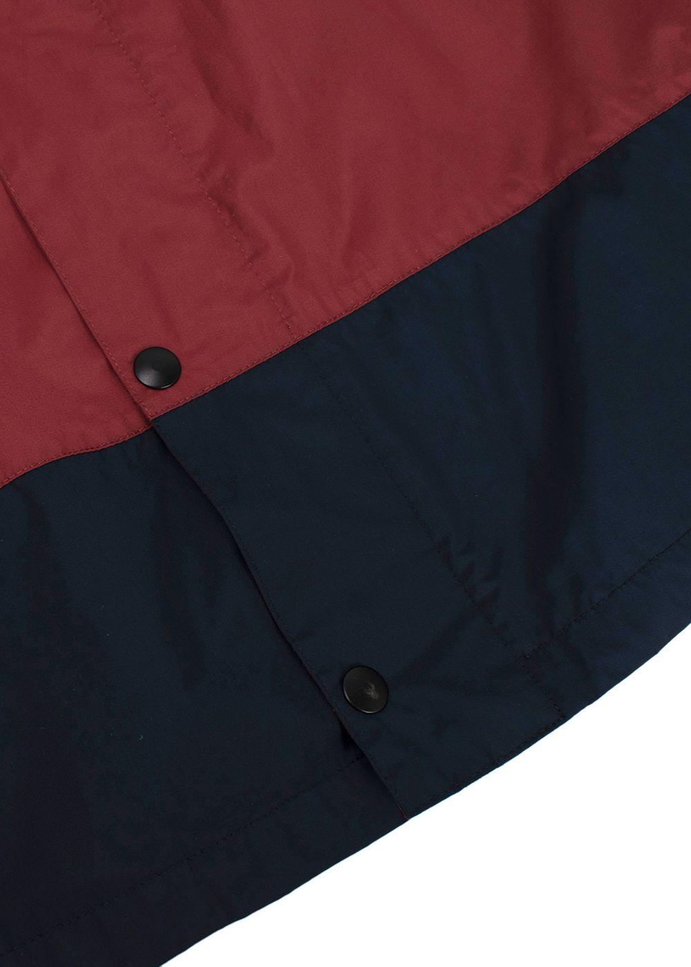 Marni Burgundy Zip Up Windbreaker Jacket