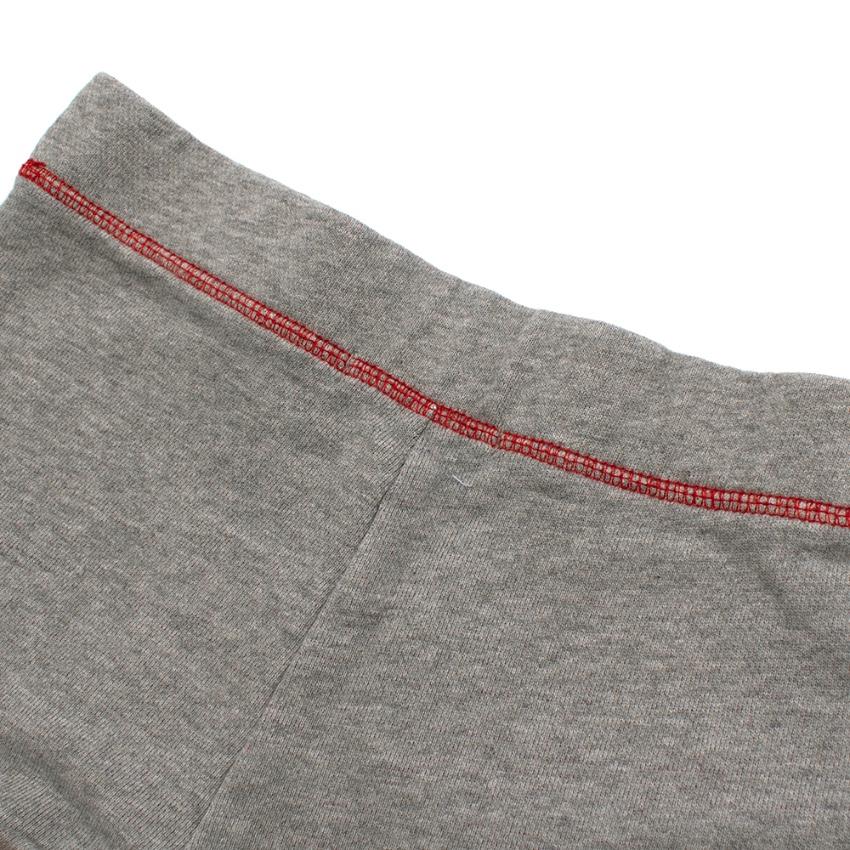 Bonpoint Grey Cotton Tracksuit With Tweed Details