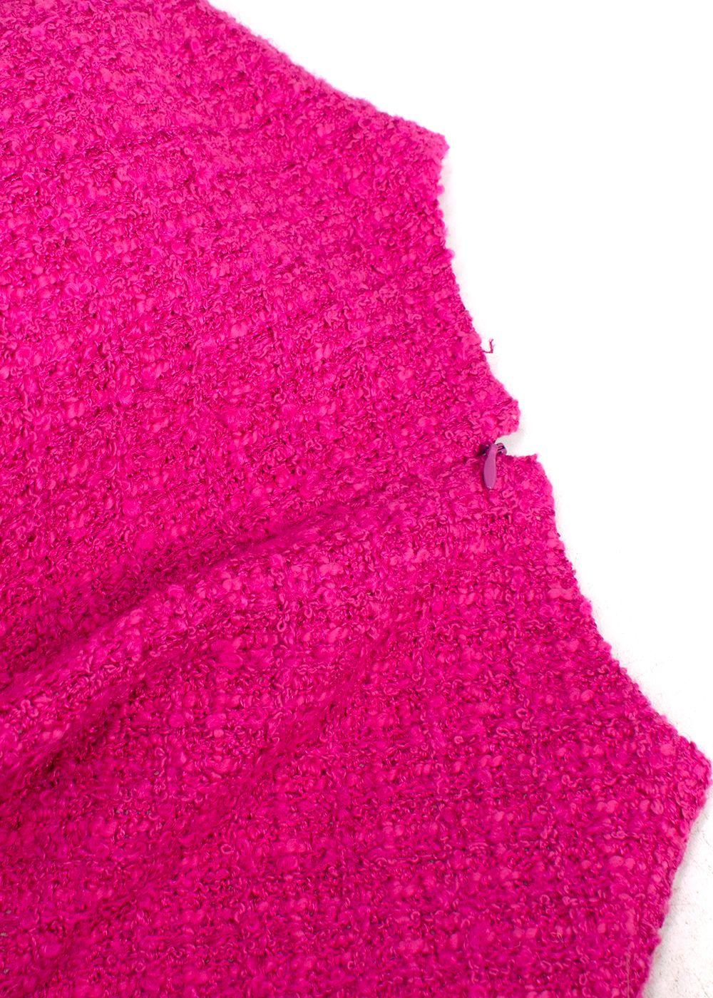 Valentino Pink Tweed Mini Shift Dress