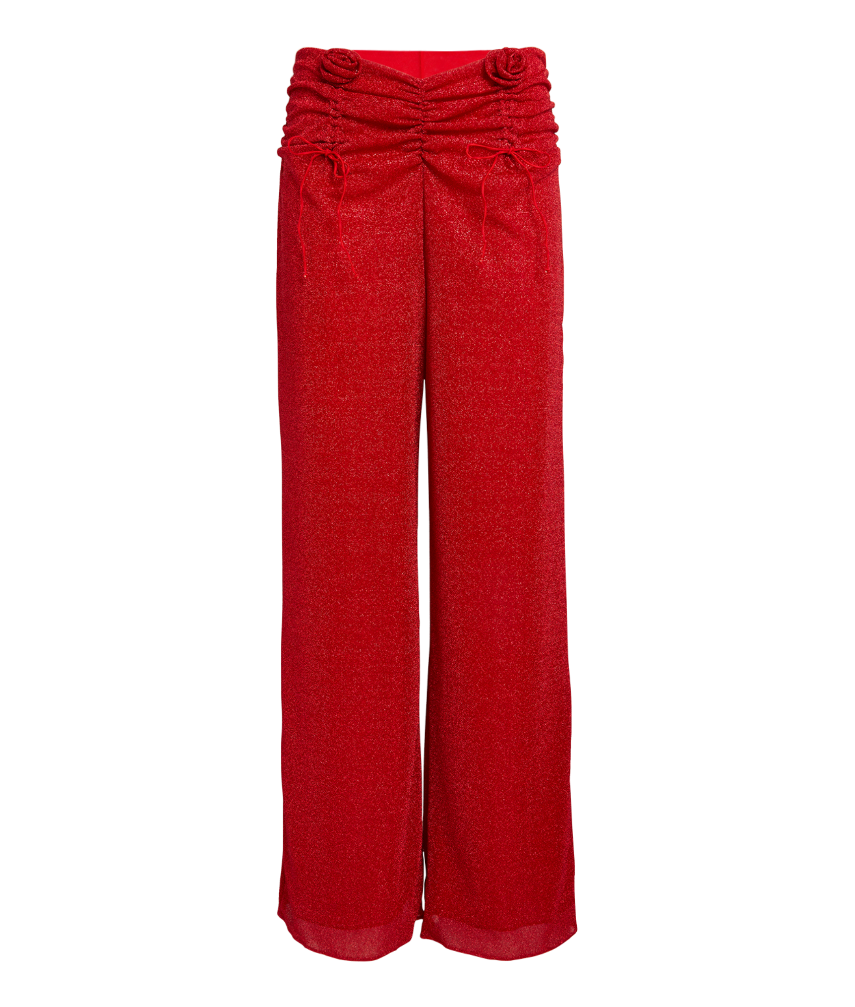 Oseree Red Roses Red Beach Pants