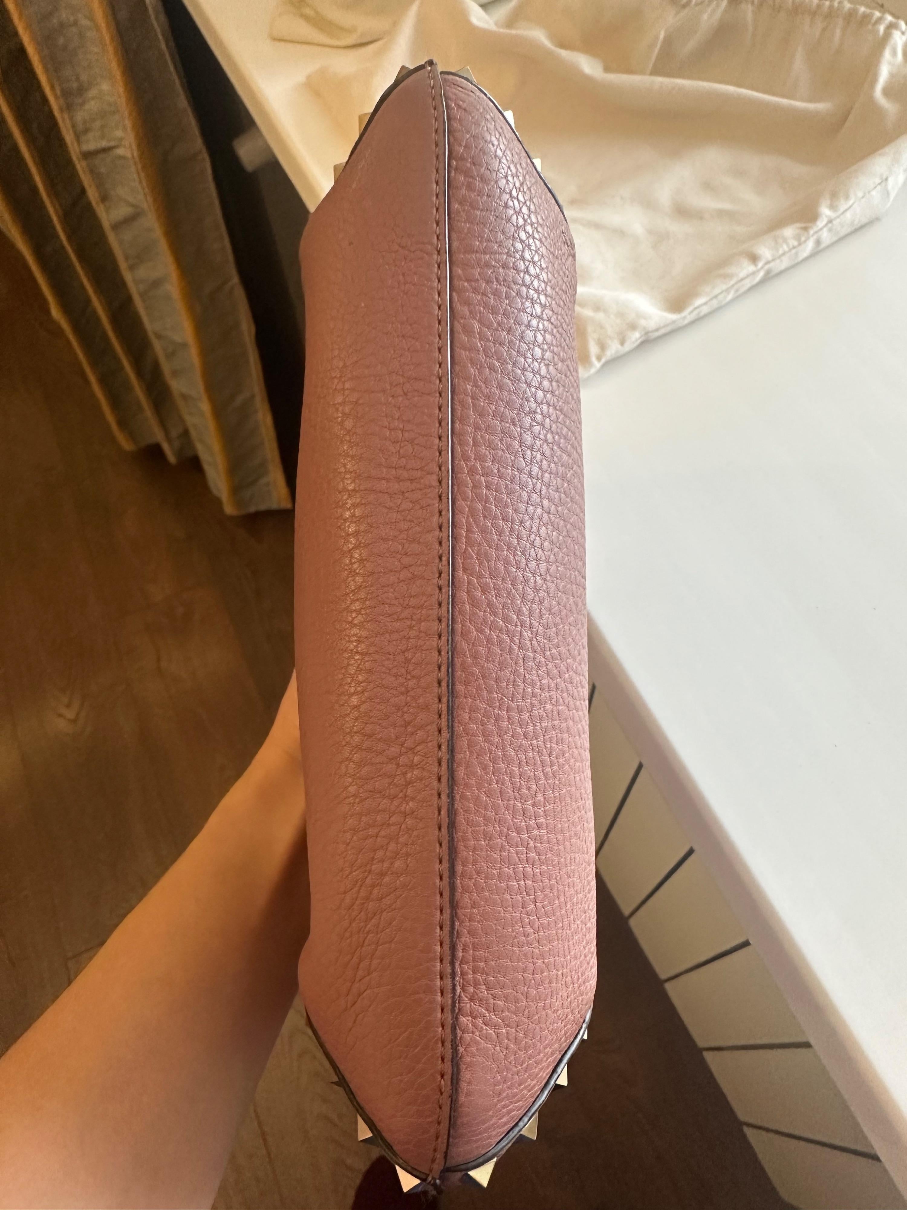 Valentino Pink Rockstud Shoulder  Bag