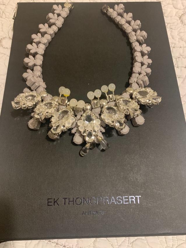 EK Thongpraset Crystal Collar Necklace