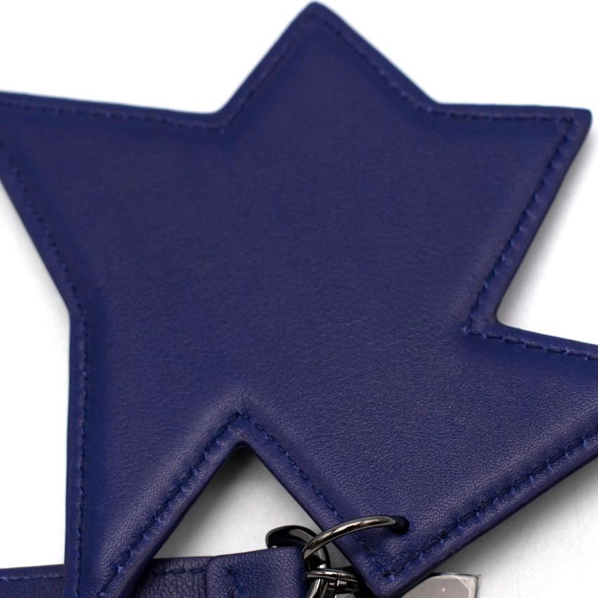 Akris Blue Leather Kinderstern Handbag Charm