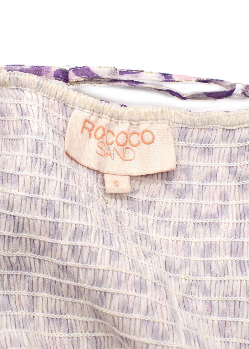 Rococo Sand Purple Leopard Print Avana Midi Dress