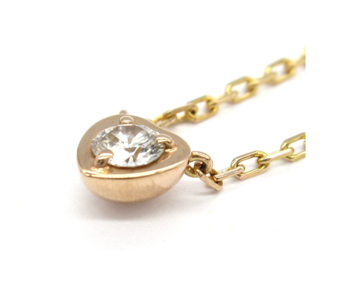 Cartier Cartier d'Amour Diamond Heart Rose Gold Necklace