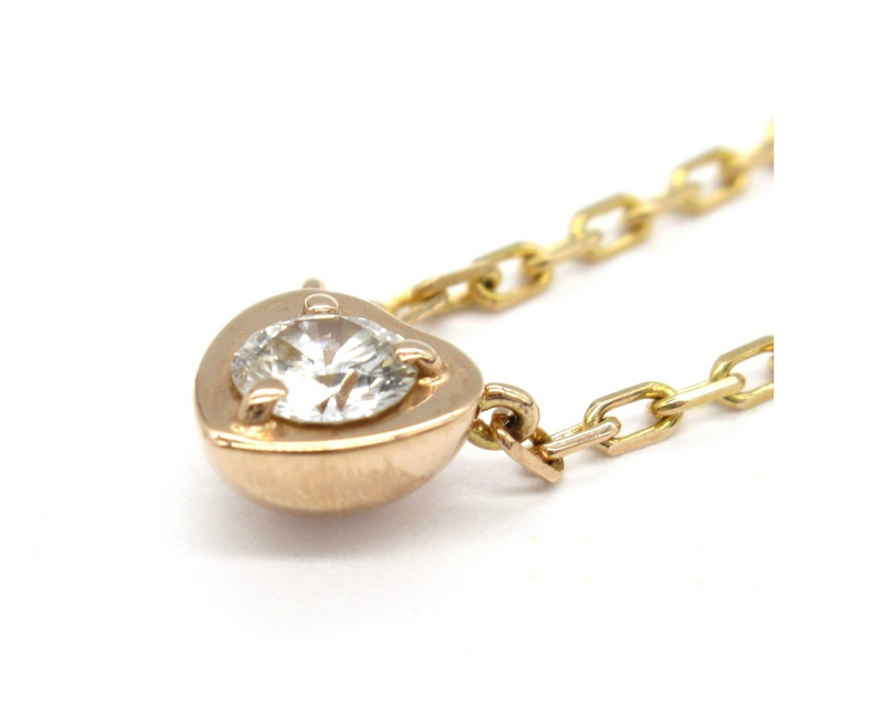 Cartier Cartier d'Amour Diamond Heart Rose Gold Necklace
