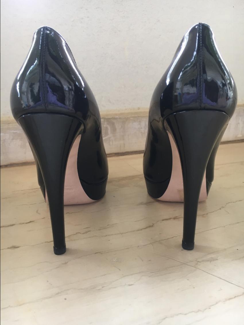 Miu Miu Black Patent Leather Pumps