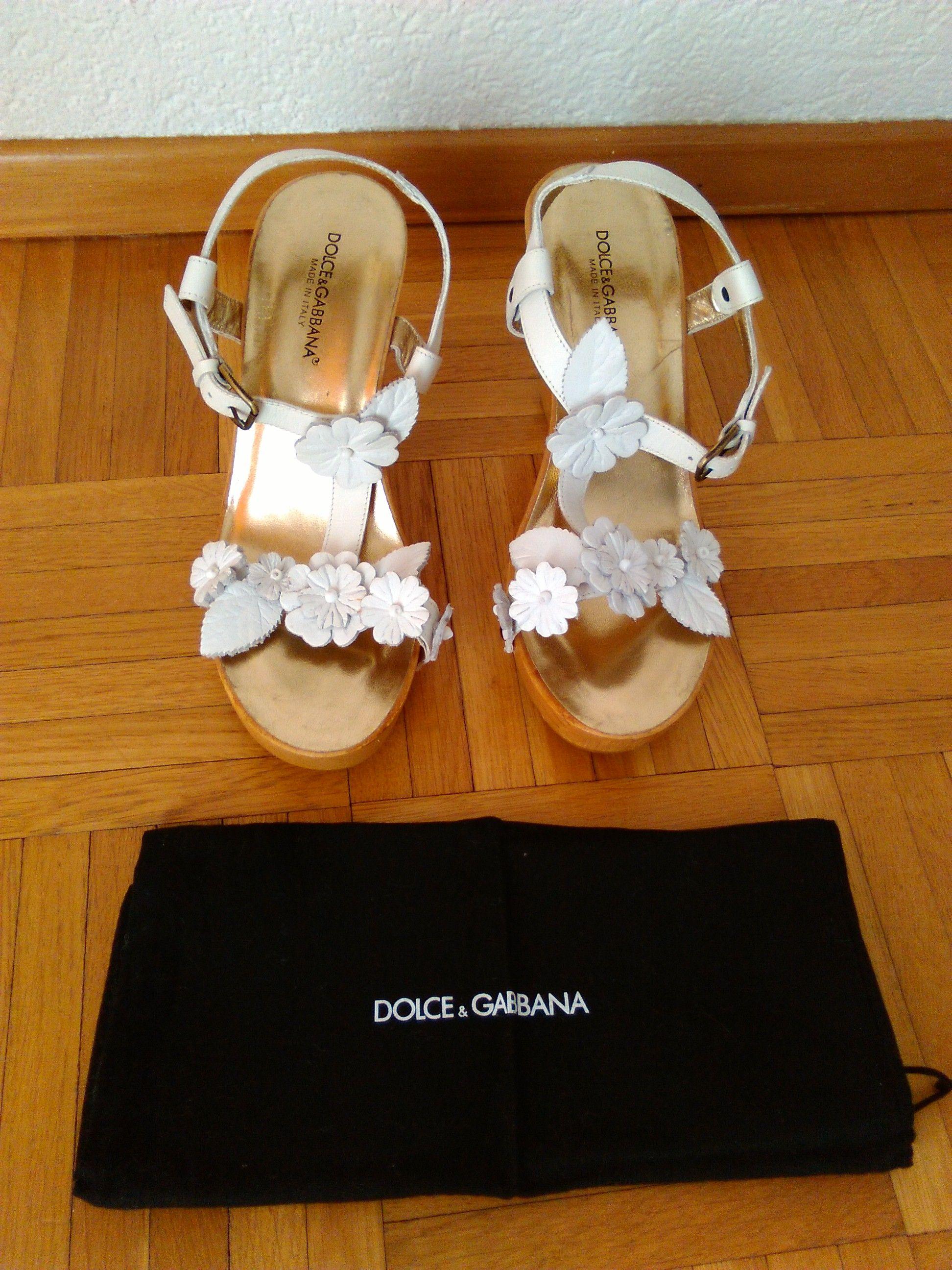 Dolce & Gabbana Floral Wedge Sandals