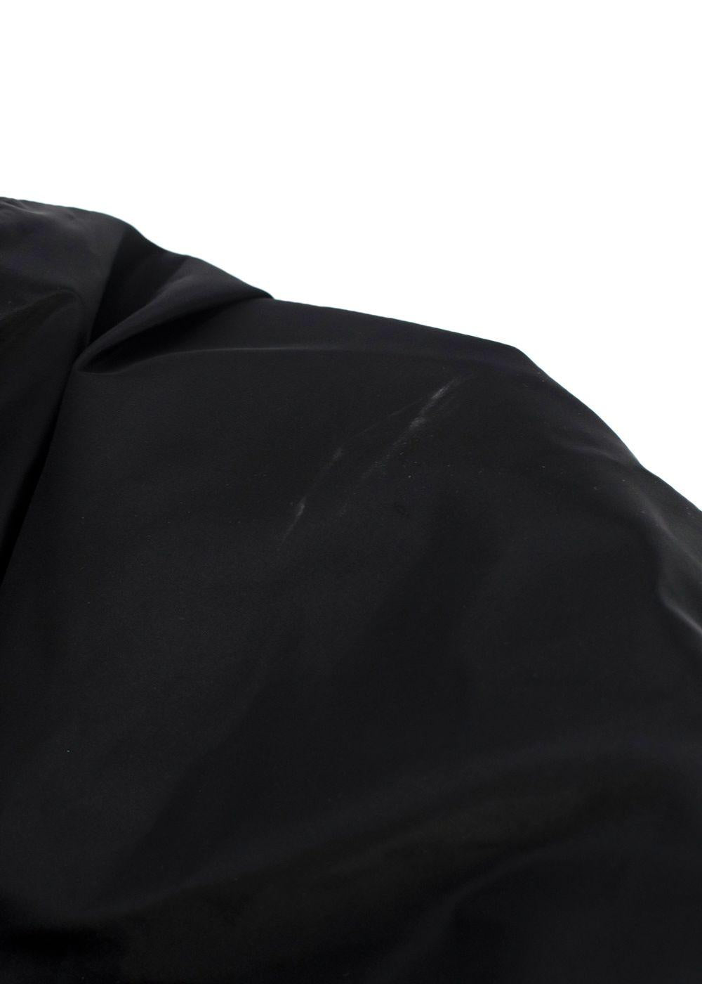 Valentino Black Hooded VLTN Rain Jacket