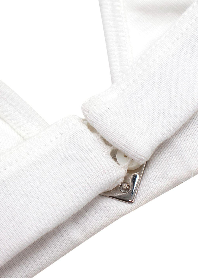 Prada White Cotton Bralette