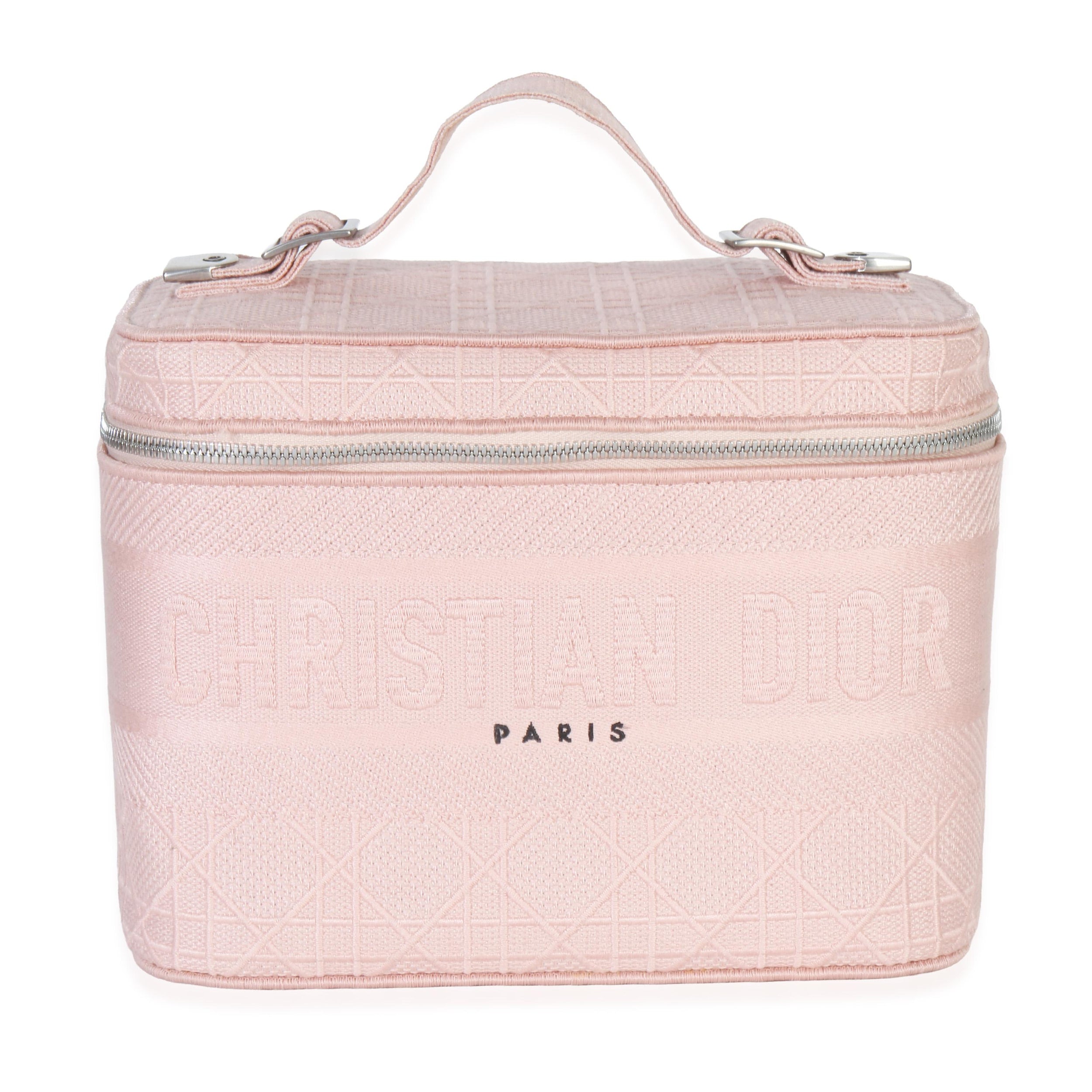 Dior Canvas Embroidered Cannage DiorTravel Vanity Case