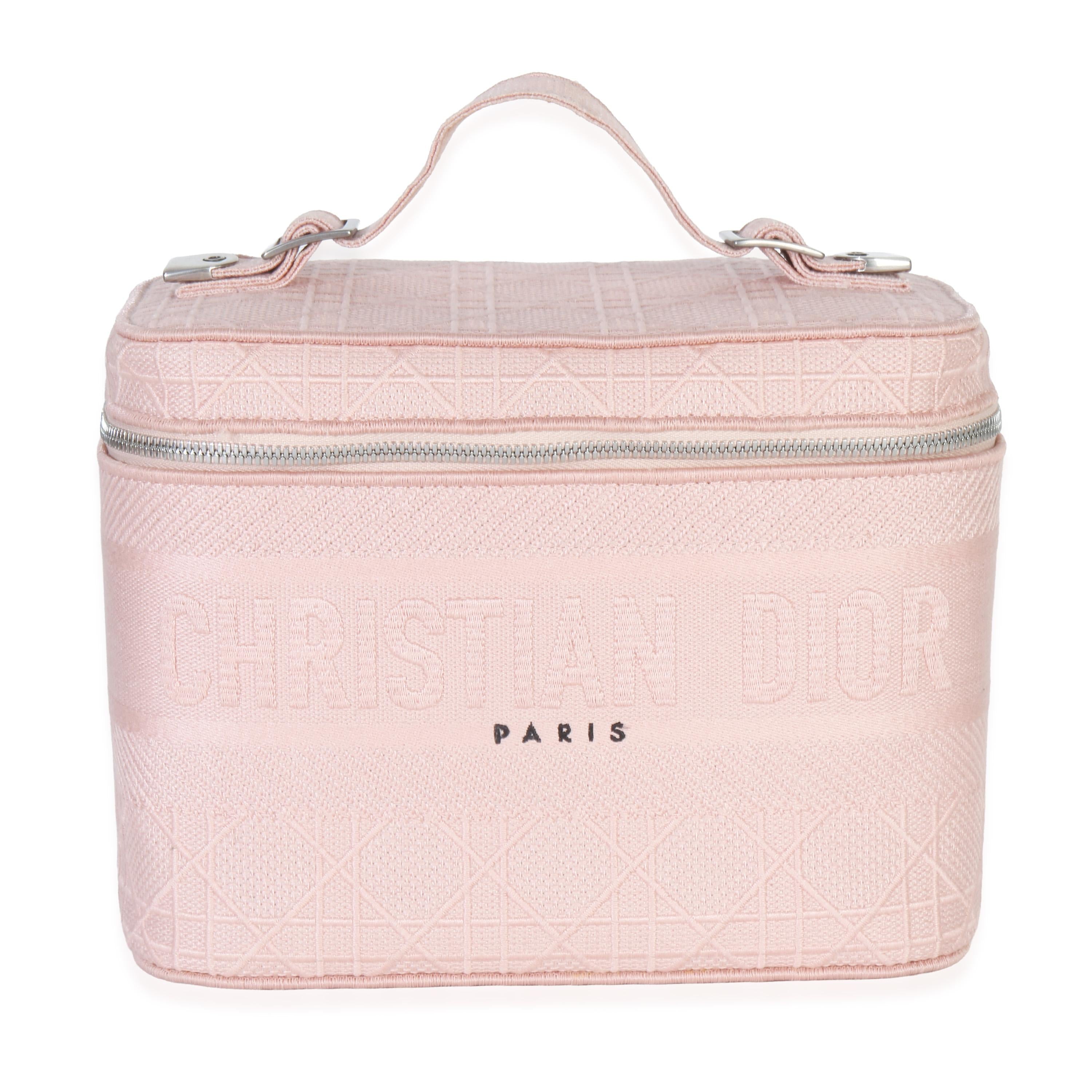 Dior Canvas Embroidered Cannage DiorTravel Vanity Case