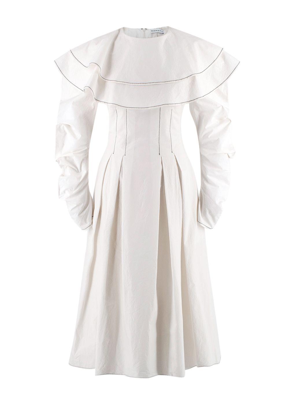 Rejina Pyo White Chambray Midi Dress
