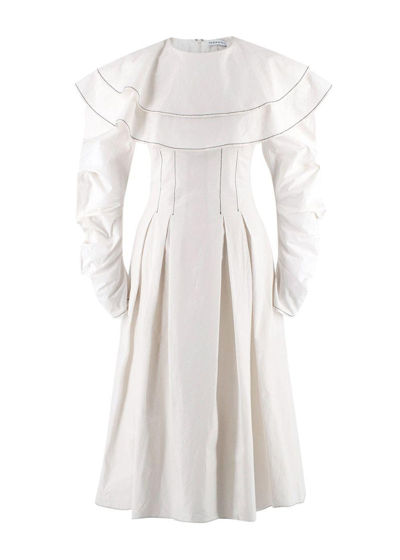 Rejina Pyo White Chambray Midi Dress