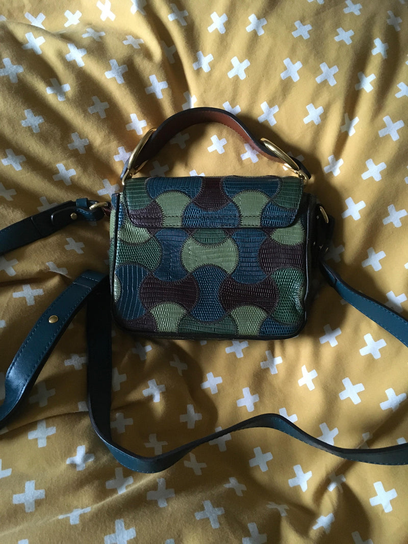 Chloe Green Lizard Embossed C Bag