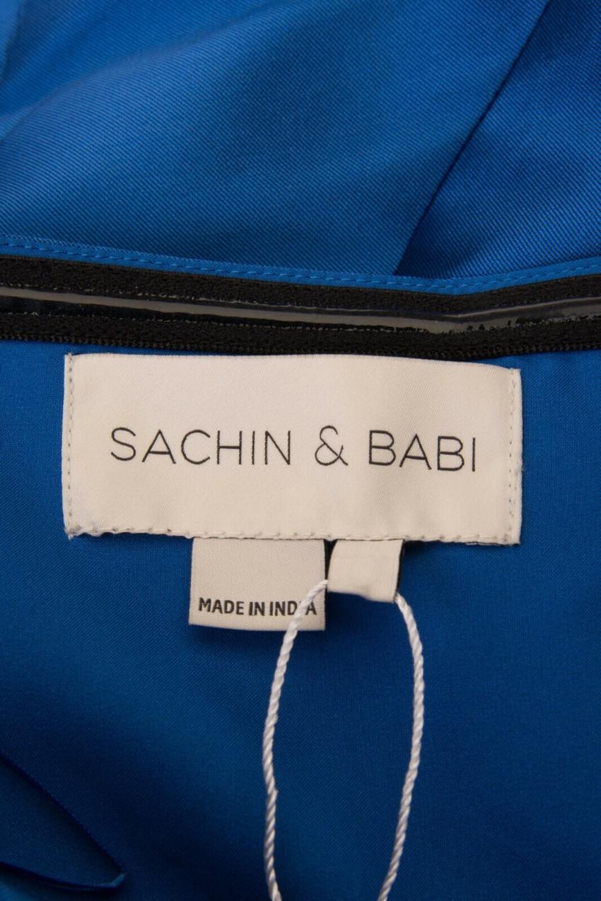 Sachin & Babi Blue Strapless Dress