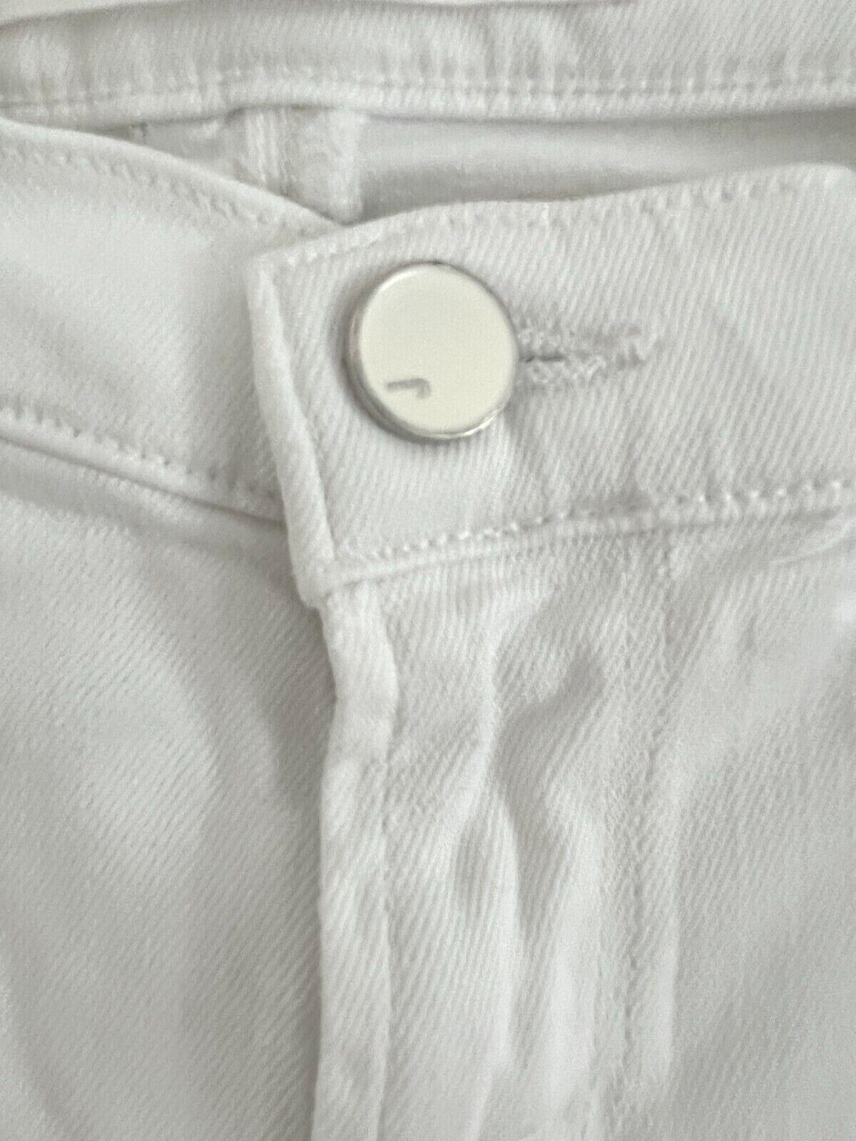 White stretch denim skinny jeans