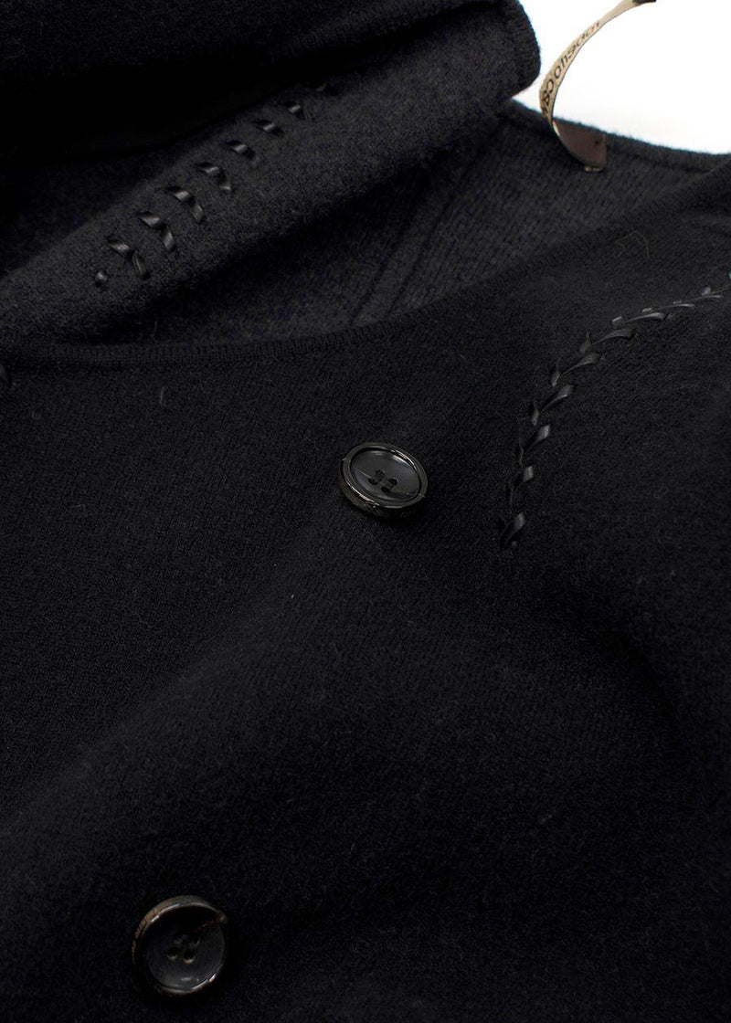 Black knotted rope coat